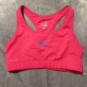 Hot Pink Nike Sports Bra